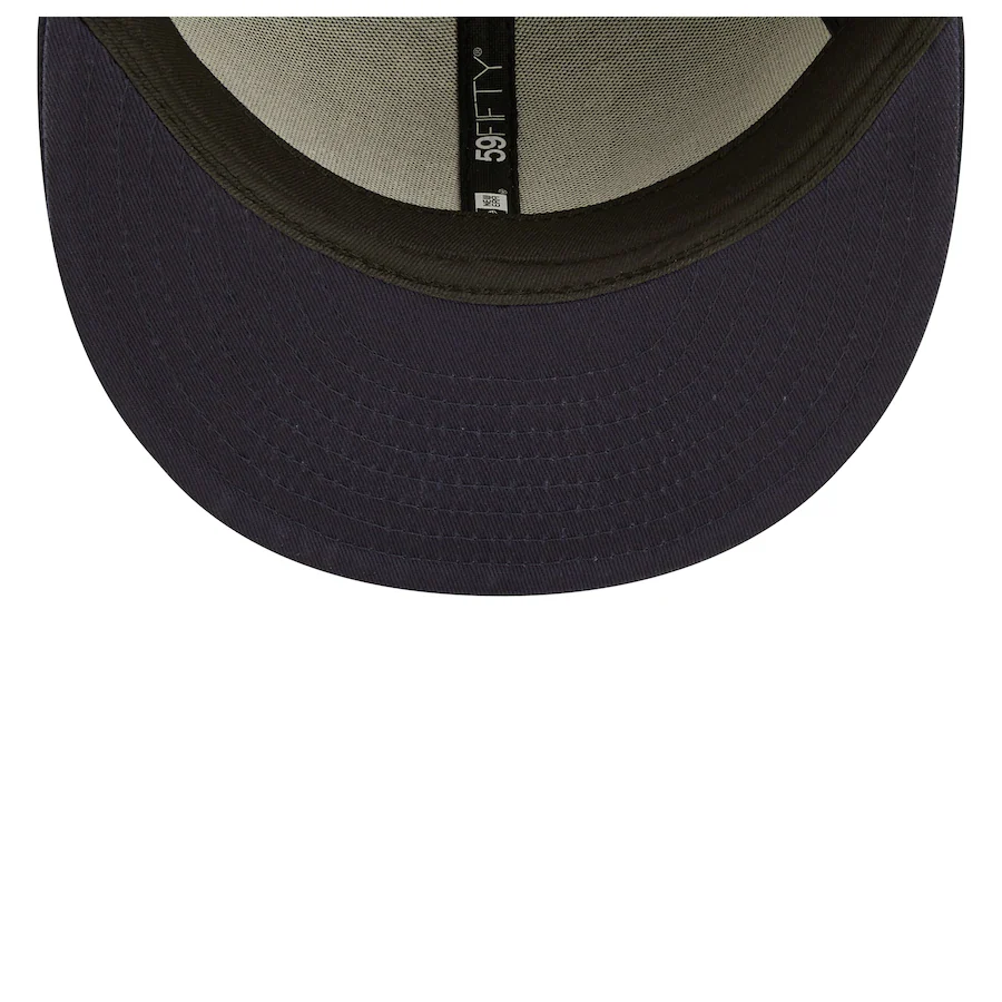 New Era Houston Texans Navy Tonal 2022 Sideline 59FIFTY Fitted Hat - Image 2