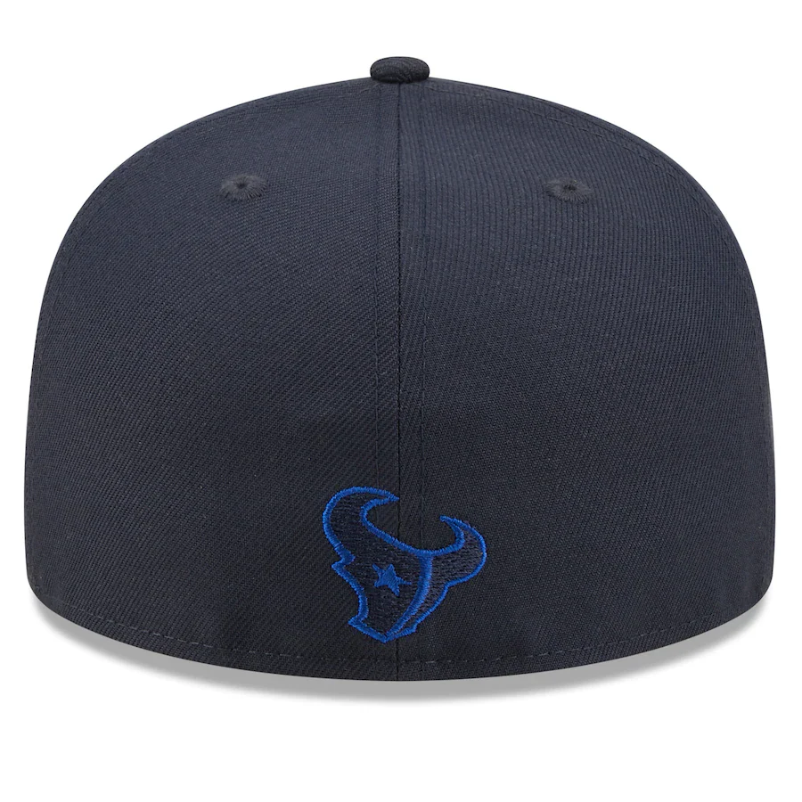 New Era Houston Texans Navy Tonal 2022 Sideline 59FIFTY Fitted Hat - Image 3