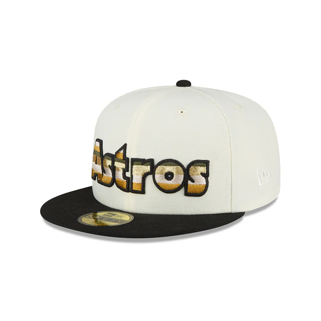 New Era Just Caps Chrome Black Houston Astros 59FIFTY Fitted Hat - Image 3