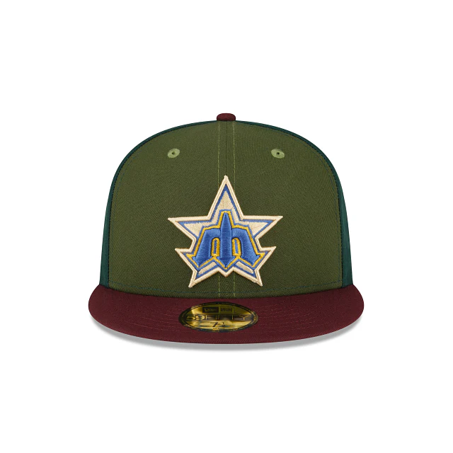 New Era Just Caps Dark Green Seattle Mariners 2023 59FIFTY Fitted Hat - Image 2