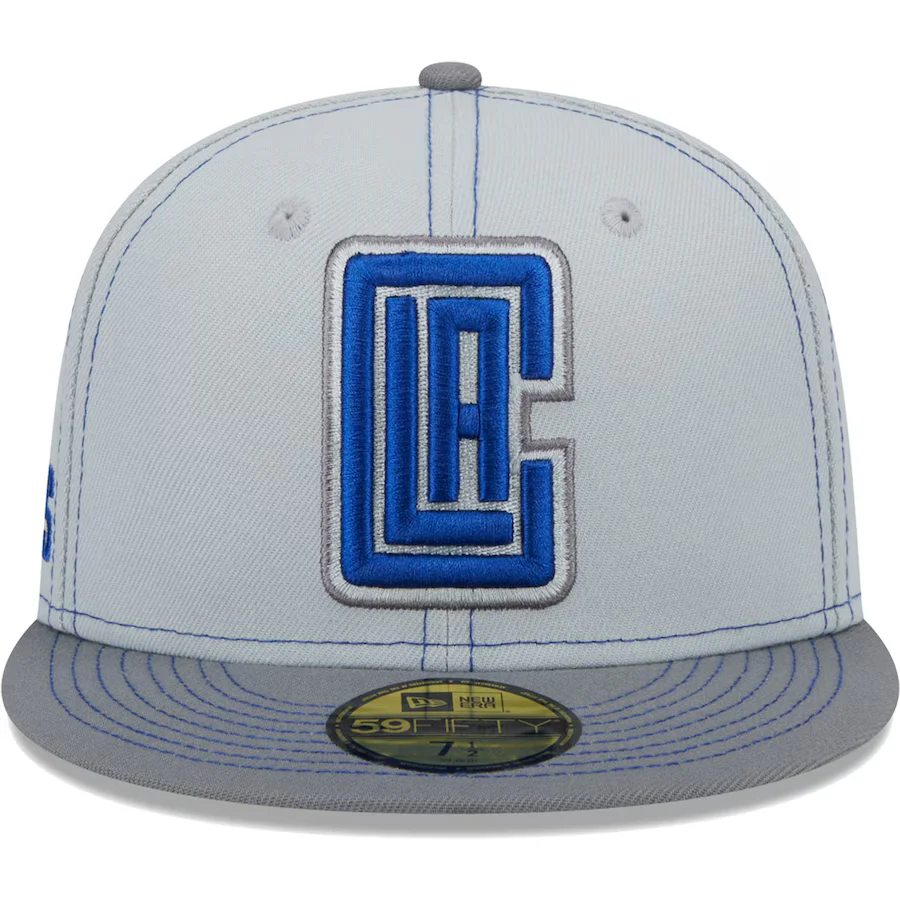 New Era LA Clippers Gray Color Pop 2023 59FIFTY Fitted Hat - Image 5