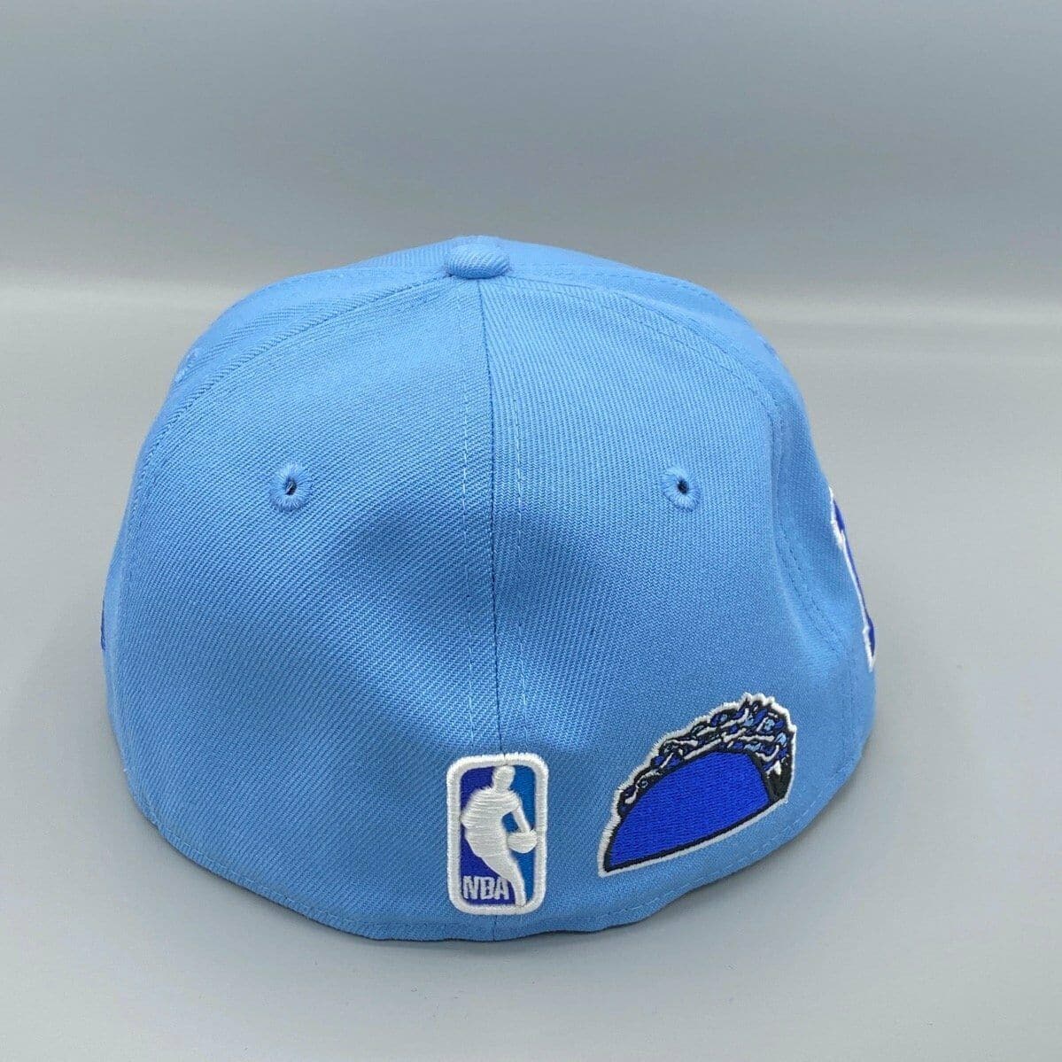 New Era LA Lakers Baby Blue Side Patch 59Fifty Fitted Hat - Image 5
