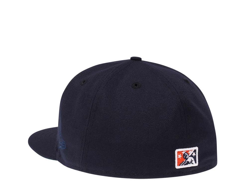 New Era Lakeland Tigers Navy Throwback Edition 59FIFTY Fitted Cap - Image 3