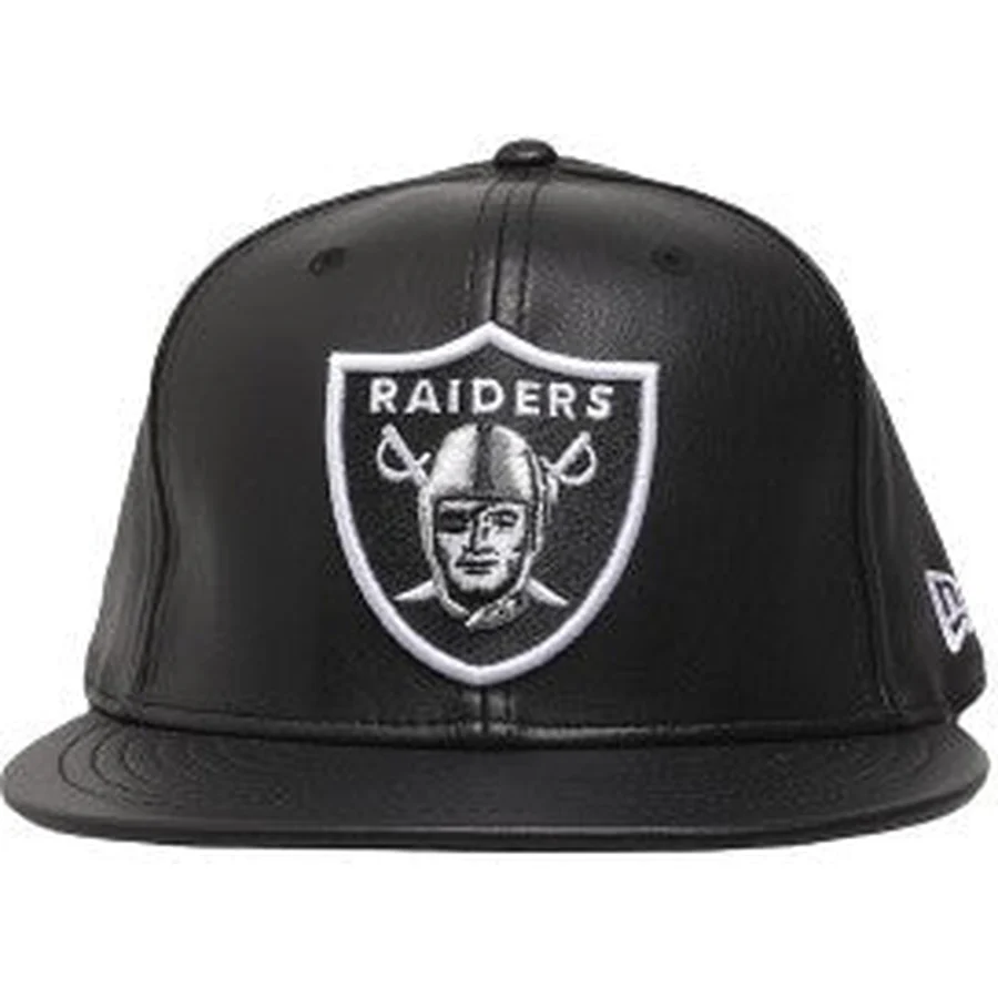 New Era Las Vegas Raiders 'PU Leather' 59FIFTY Fitted Hat