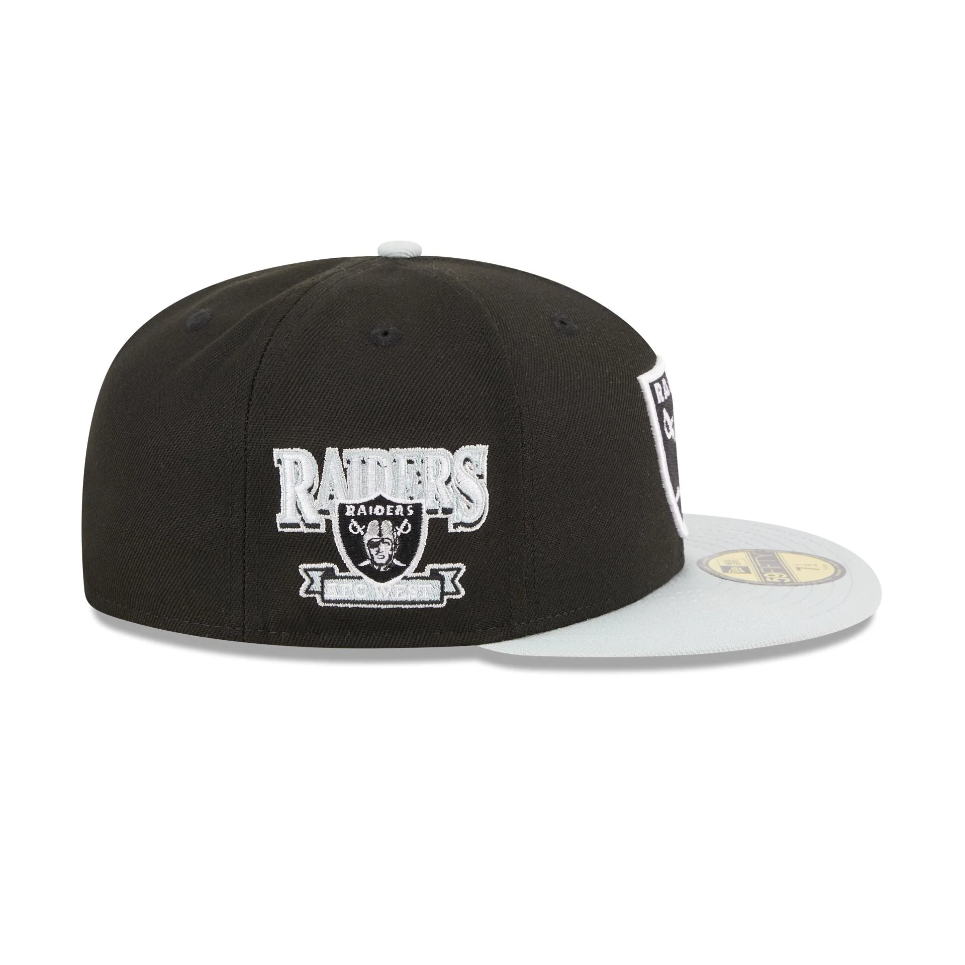 New Era Las Vegas Raiders Throwback Hidden 2023 59FIFTY Fitted Hat - Image 4