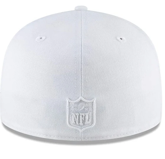 New Era Las Vegas Raiders White on White 59FIFTY Fitted Hat - Image 4