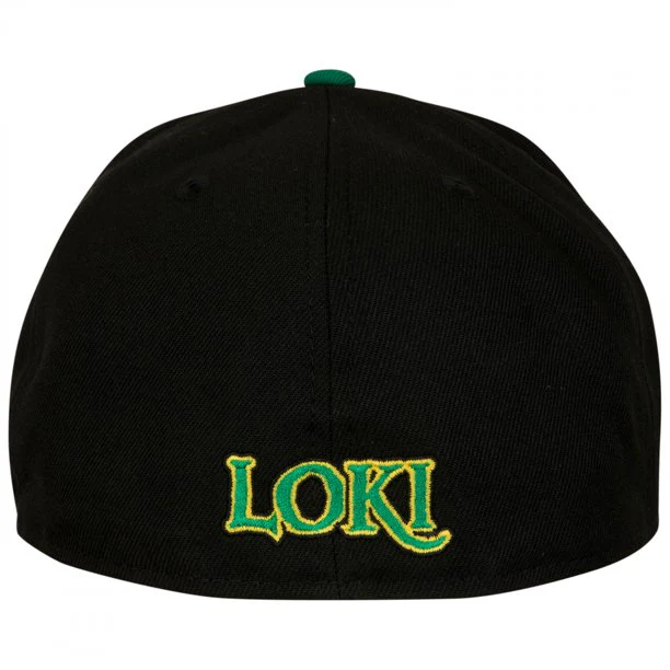 New Era Loki Marvel Comics Black/Green 59FIFTY Fitted Hat - Image 4