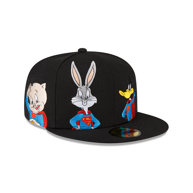 New Era Looney Tunes Mashup Black 59FIFTY Fitted Hat - Image 3
