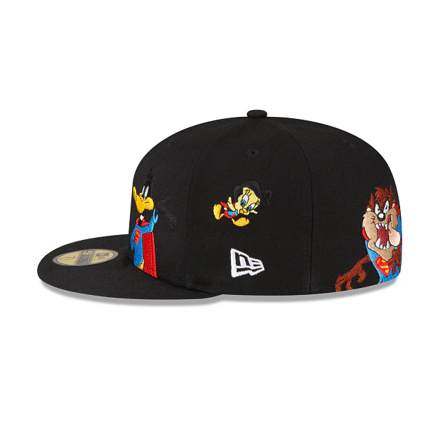 New Era Looney Tunes Mashup Black 59FIFTY Fitted Hat - Image 4
