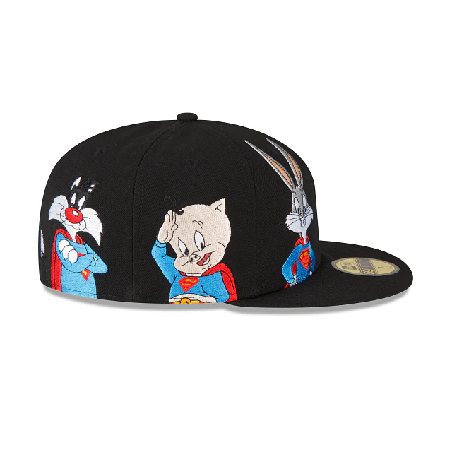 New Era Looney Tunes Mashup Black 59FIFTY Fitted Hat - Image 5