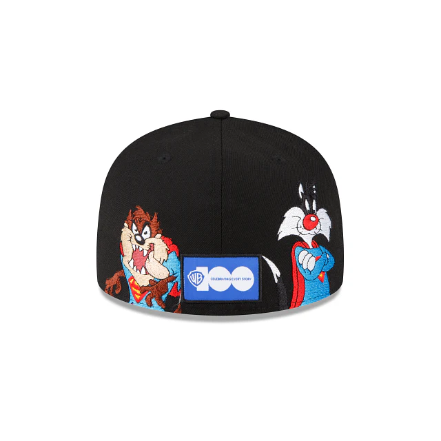 New Era Looney Tunes Mashup Black 59FIFTY Fitted Hat - Image 6