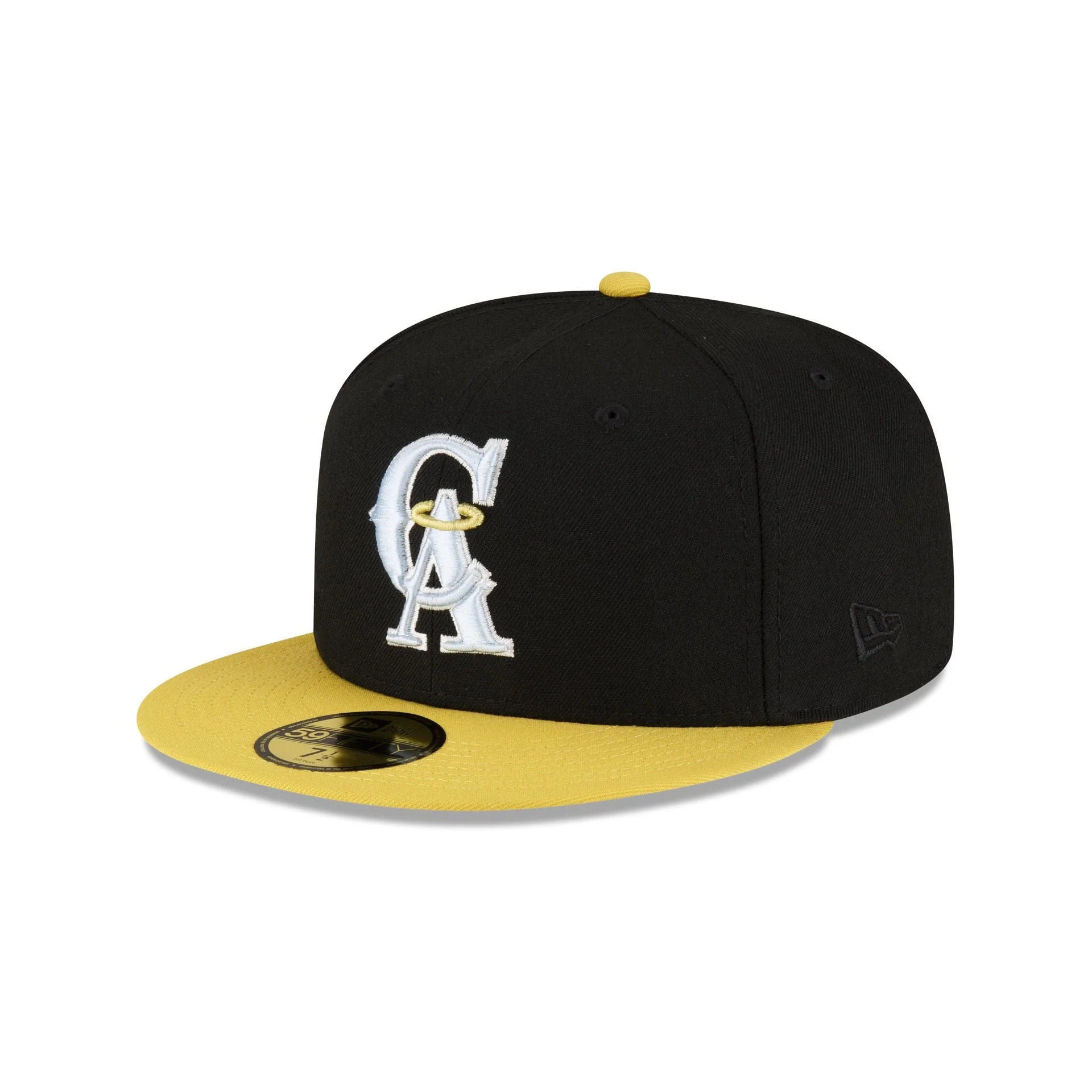 New Era Los Angeles Angels Chartreuse Visor 2023 59FIFTY Fitted Hat - Image 3