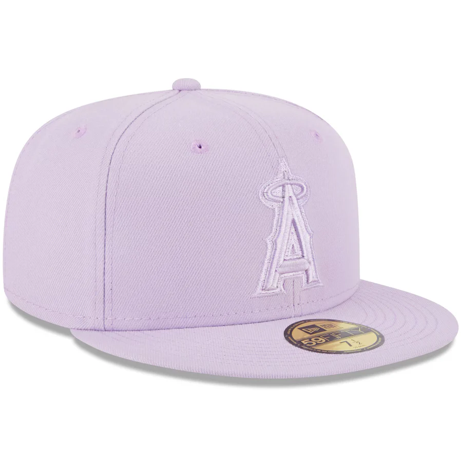 New Era Los Angeles Angels Lavender 59FIFTY Fitted Hat - Image 4
