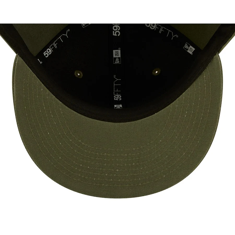 New Era Los Angeles Angels Olive Splatter 59FIFTY Fitted Hat - Image 2