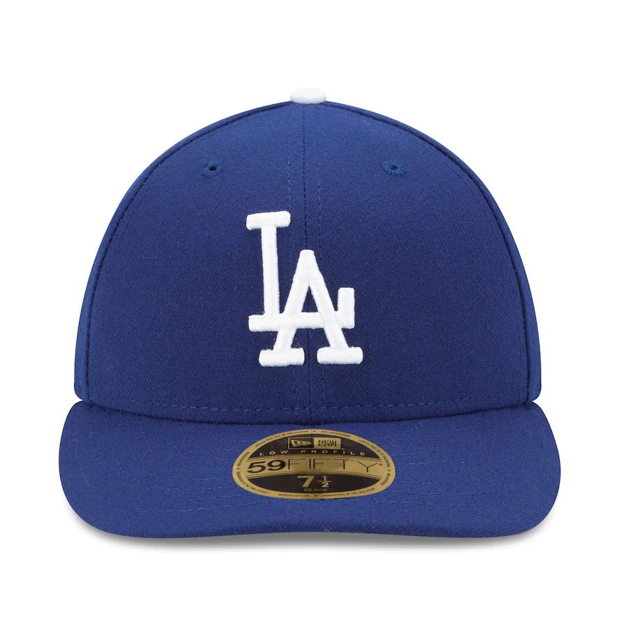 New Era Los Angeles Dodgers Authentic Royal Blue Low Profile 59FIFTY Fitted Hat - Image 2