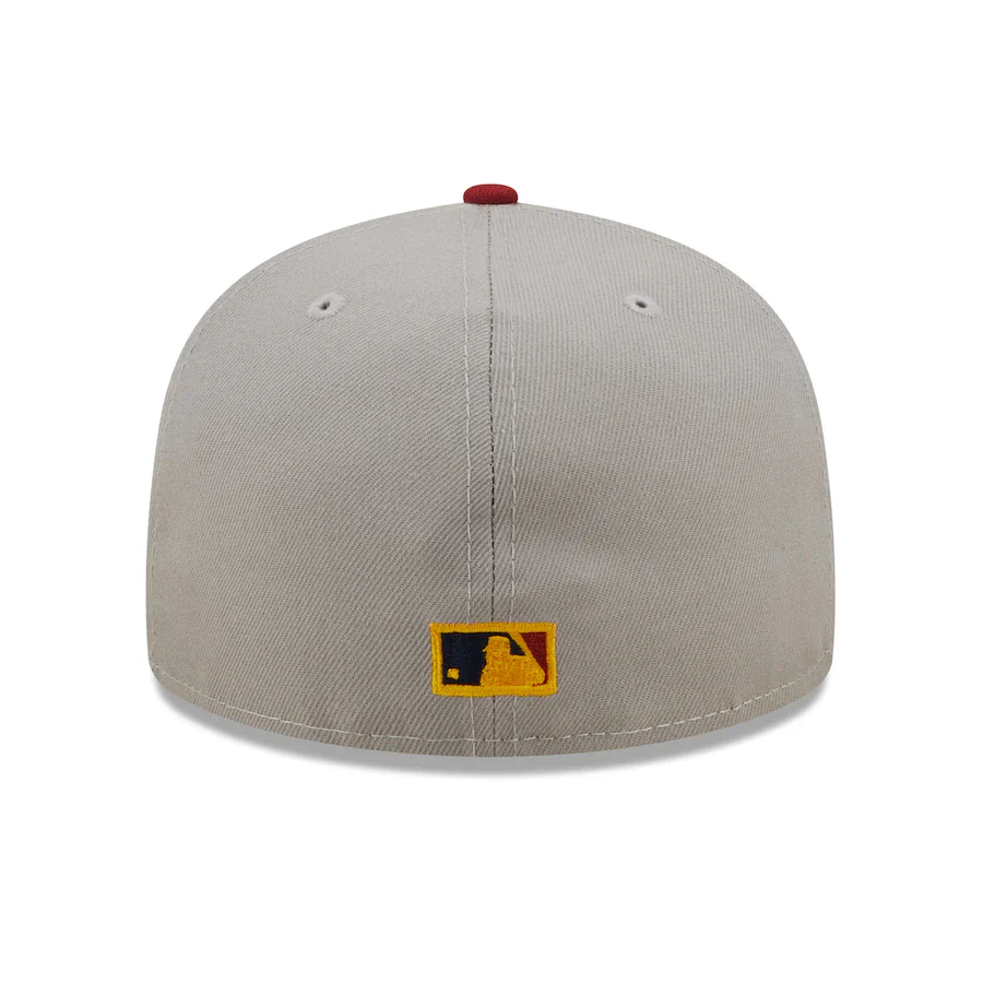 New Era Los Angeles Dodgers Gray/Red Navy Undervisor 59FIFTY Fitted Hat - Image 3