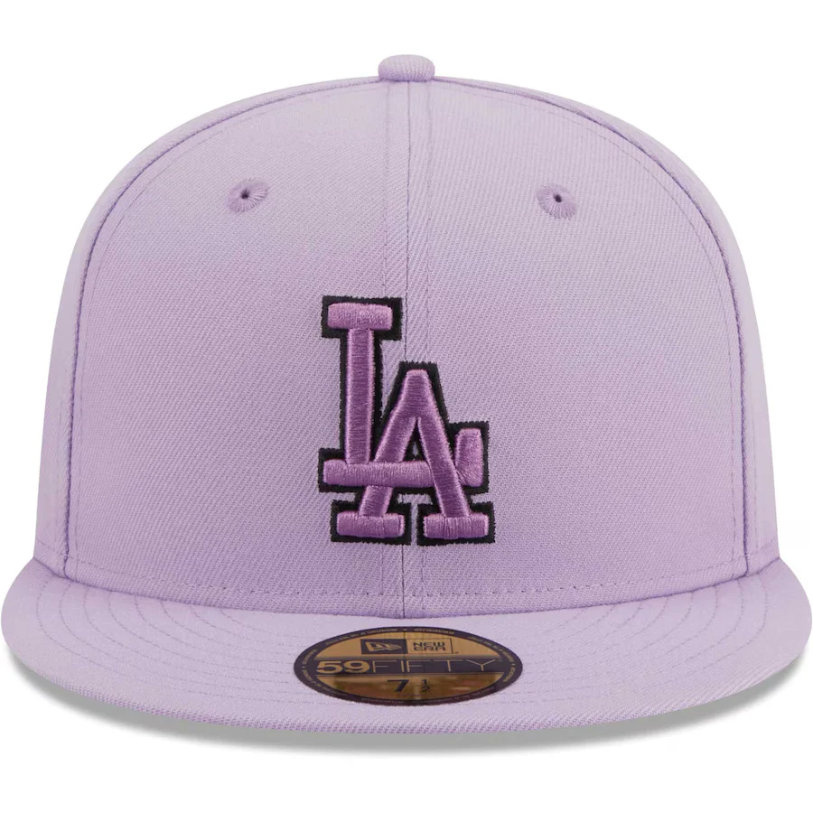 New Era Los Angeles Dodgers Lavender 2023 59FIFTY Fitted Hat - Image 5