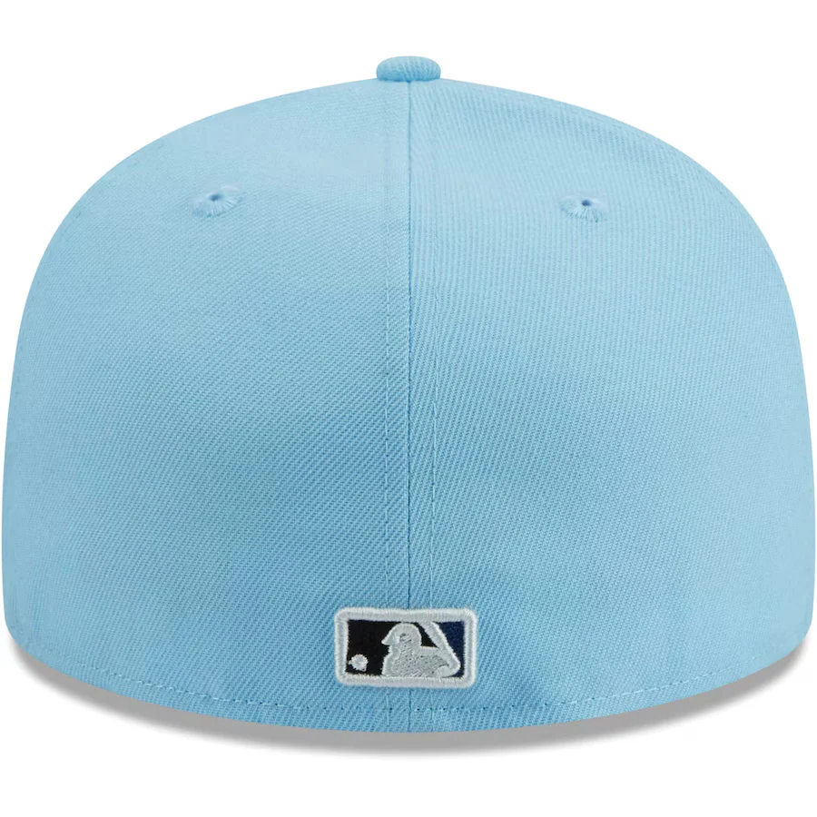 New Era Los Angeles Dodgers Light Blue/Navy 2023 59FIFTY Fitted Hat - Image 3