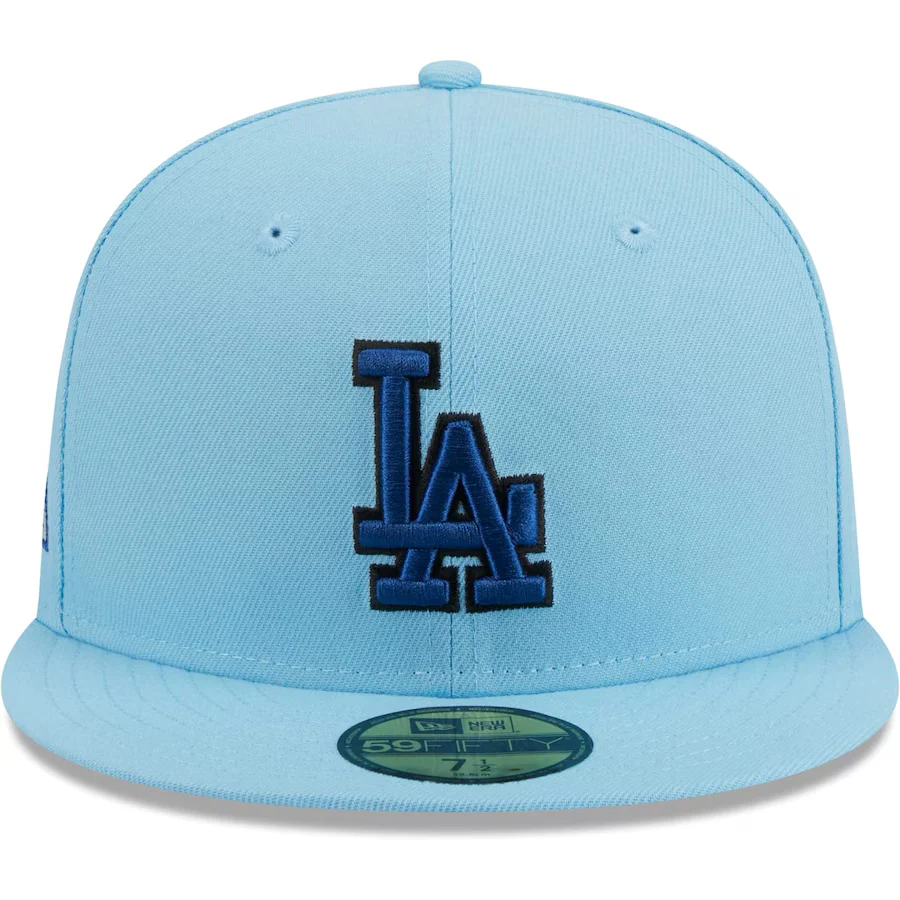 New Era Los Angeles Dodgers Light Blue/Navy 2023 59FIFTY Fitted Hat - Image 5