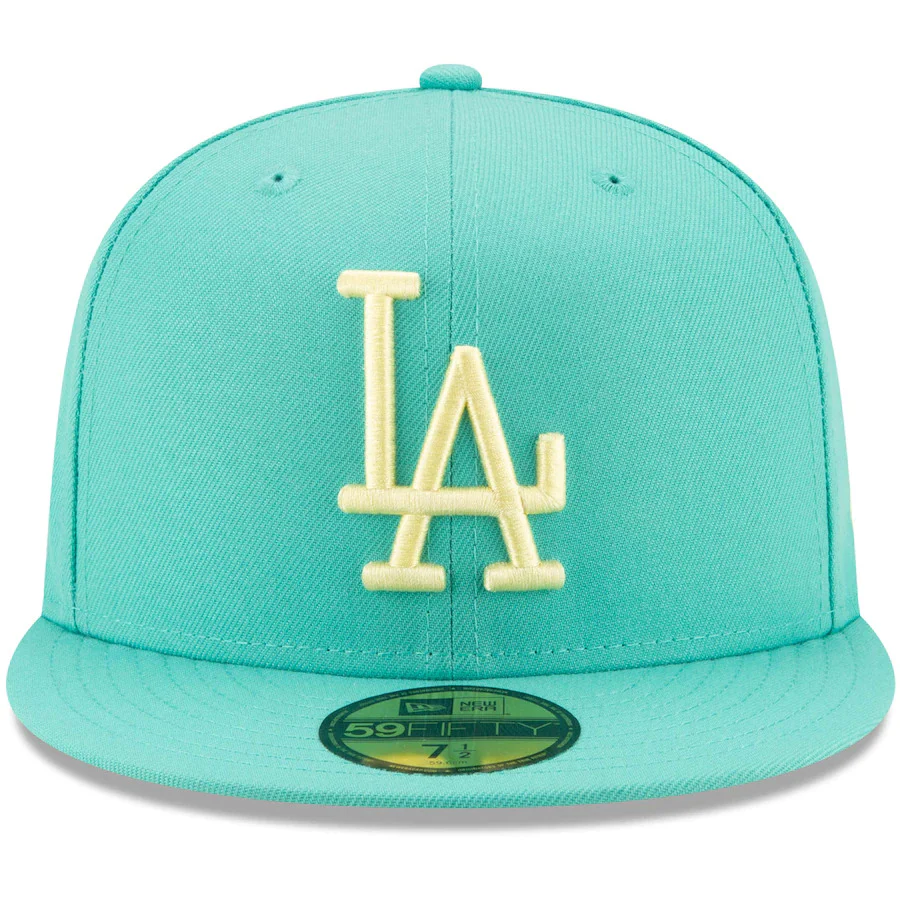 New Era Los Angeles Dodgers Mint Green 59Fifty Fitted Hat - Image 2
