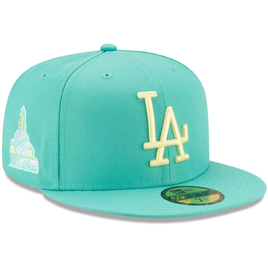 New Era Los Angeles Dodgers Mint Green 59Fifty Fitted Hat - Image 3