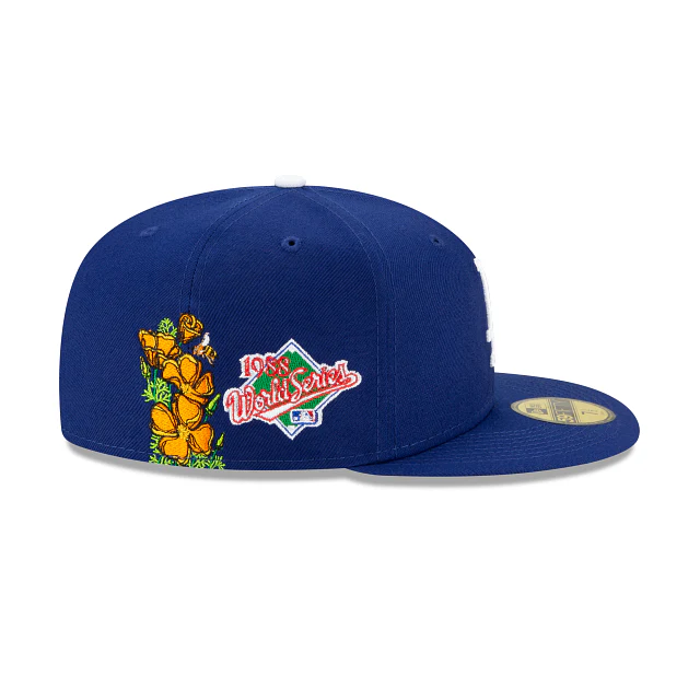 New Era Los Angeles Dodgers State Flower 59Fifty Fitted Hat - Image 3