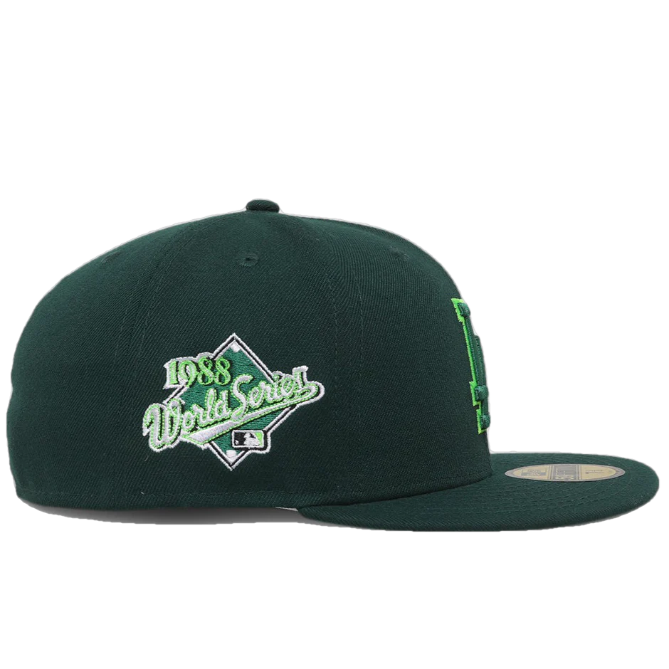 New Era Los Angeles Dodgers 'Christmas Tree' Green 59FIFTY Fitted Hat - Image 3