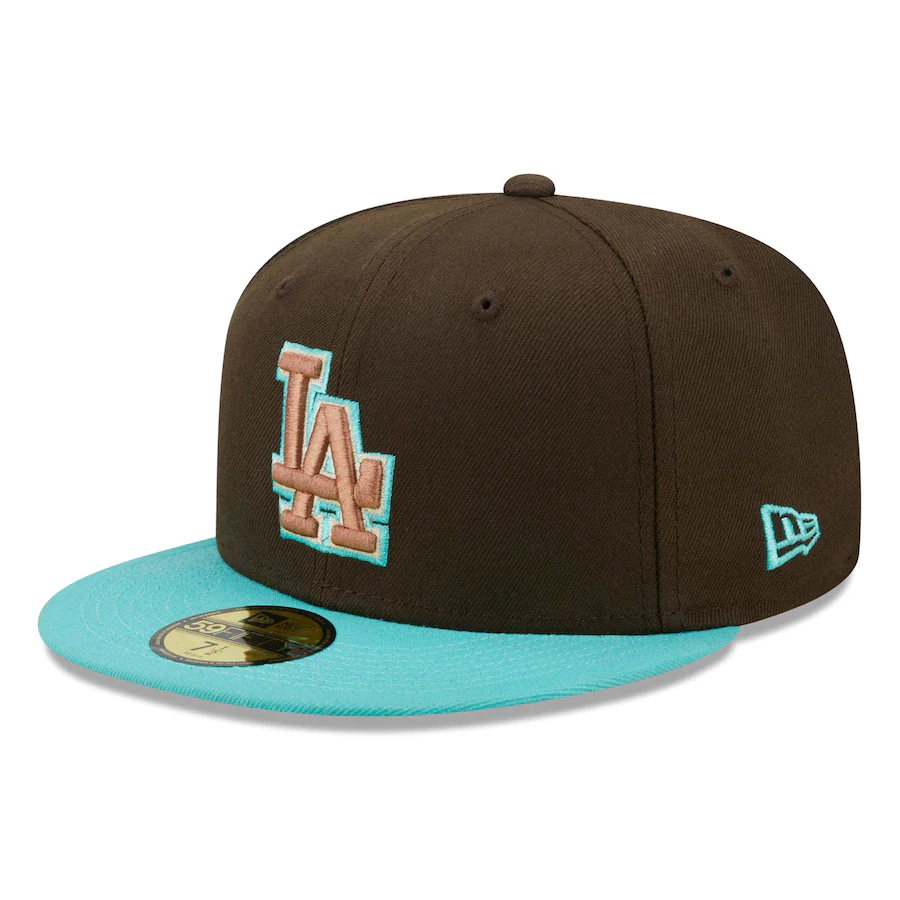 New Era Los Angeles Dodgers Walnut Mint 2022 59FIFTY Fitted Hat - Image 4