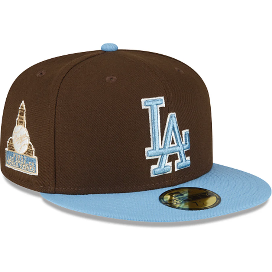 New Era Los Angeles Dodgers Walnut Sky 2023 59FIFTY Fitted Hat