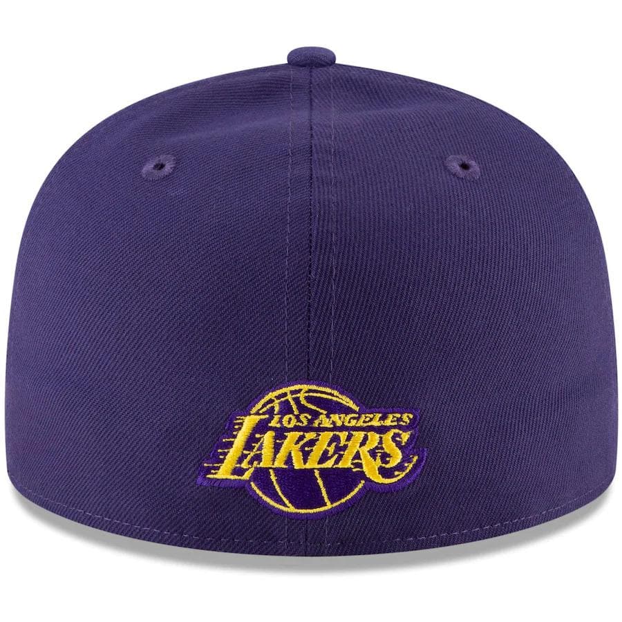 New Era Los Angeles Lakers Purple Icon Pink Bottom 59FIFTY Fitted Hat - Image 4