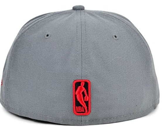 New Era Los Angeles Lakers Storm Gray Black/Red 59FIFTY Fitted Hat - Image 3