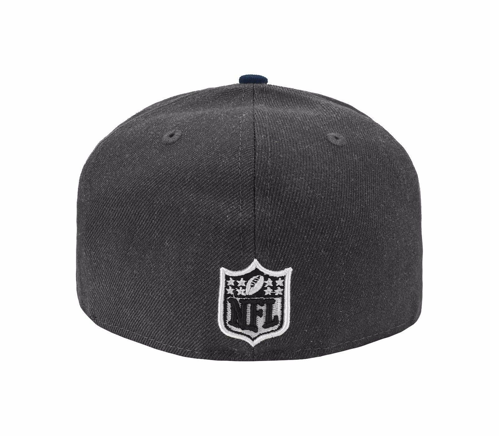 New Era Los Angeles Rams Charcoal & Navy Blue 59FIFTY Fitted Hat - Image 3