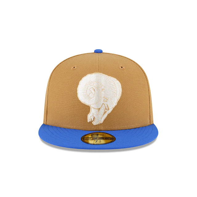 New Era Los Angeles Rams Ivory Wheat 2023 59FIFTY Fitted Hat - Image 2