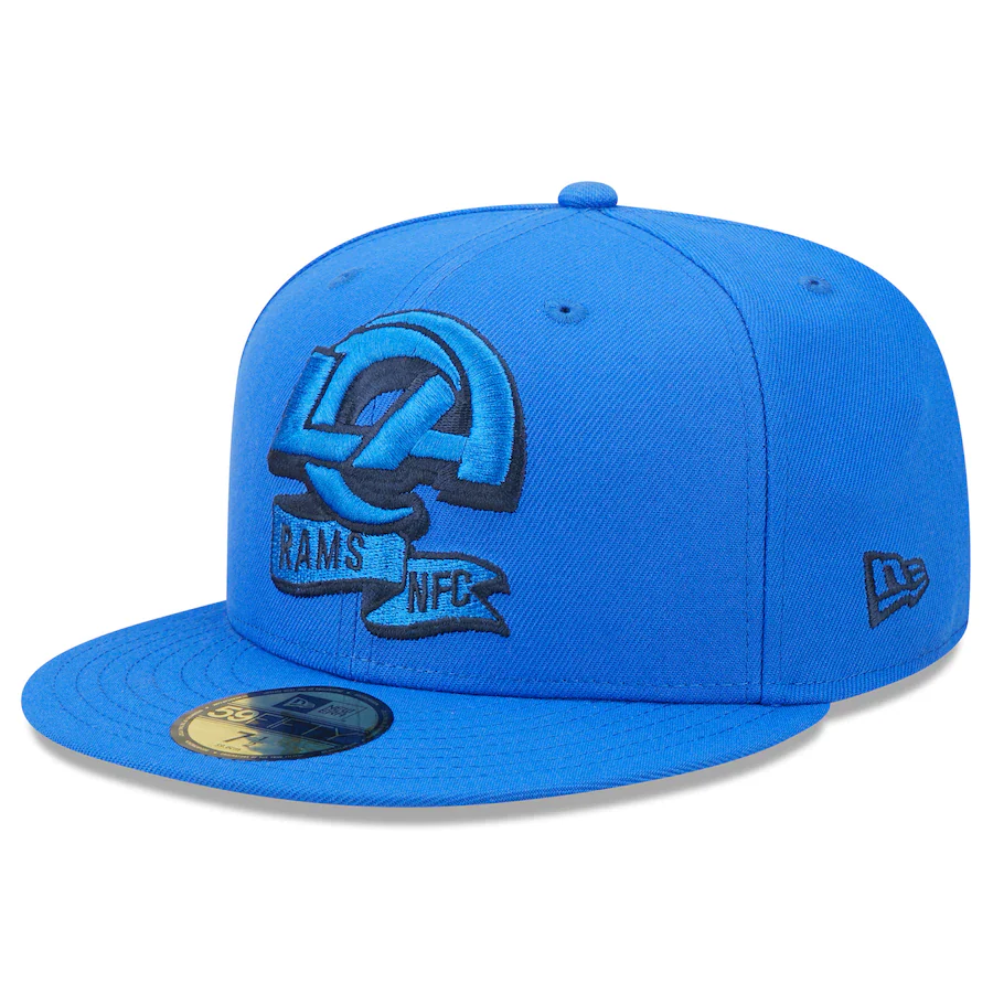 New Era Los Angeles Rams Tonal 2022 Sideline 59FIFTY Fitted Hat - Image 4
