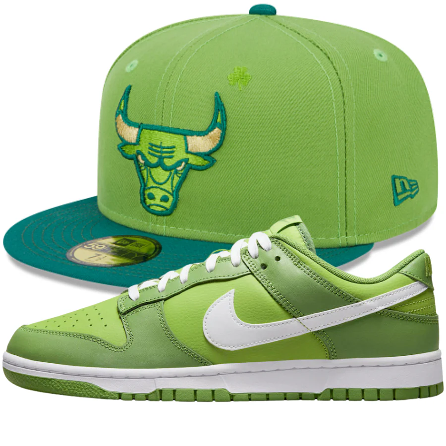 New Era Lucky Streak Fitted Hats w/ Nike Dunk Low Chlorophyll
