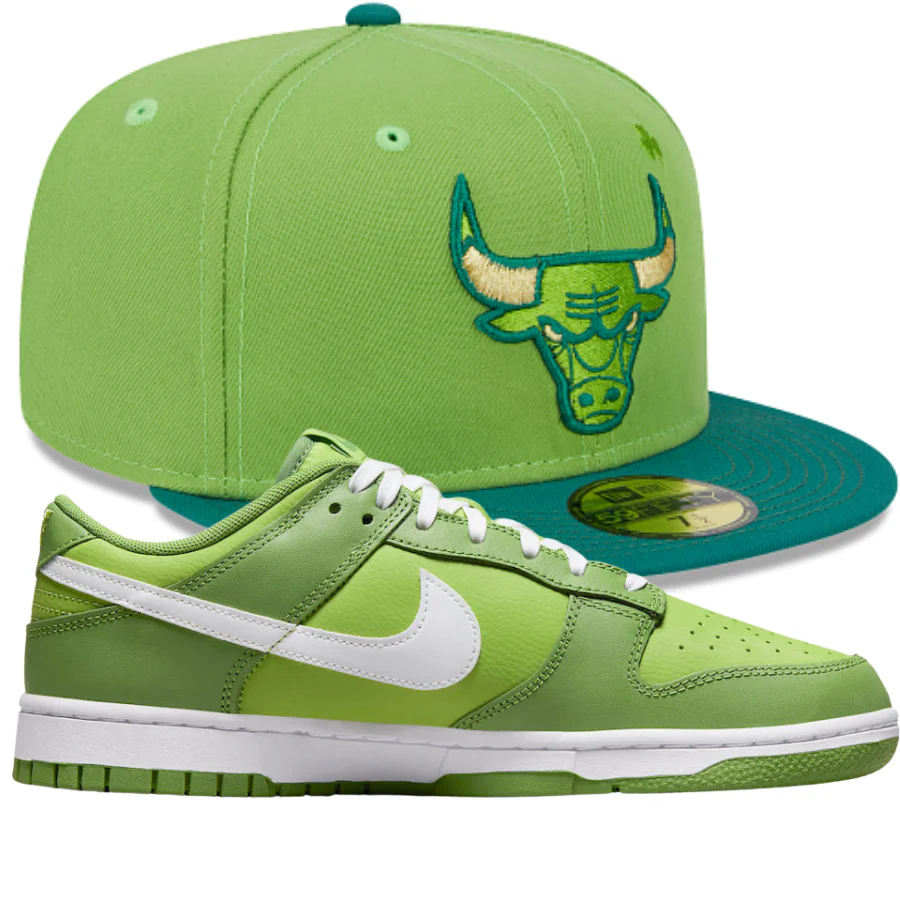 New Era Lucky Streak Fitted Hats w/ Nike Dunk Low Chlorophyll - Image 2
