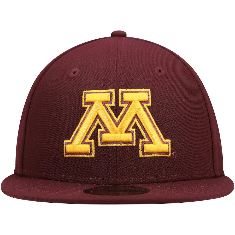 New Era Maroon Minnesota Golden Gophers Logo Basic 59FIFTY Fitted Hat - Image 2