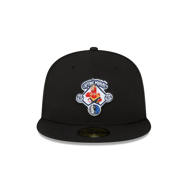 New Era Marvel X Dallas Mavericks Black 2023 59FIFTY Fitted Hat - Image 2