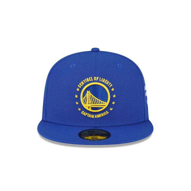 New Era Marvel X Golden State Warriors Blue 2023 59FIFTY Fitted Hat - Image 2