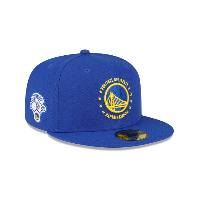 New Era Marvel X Golden State Warriors Blue 2023 59FIFTY Fitted Hat - Image 3