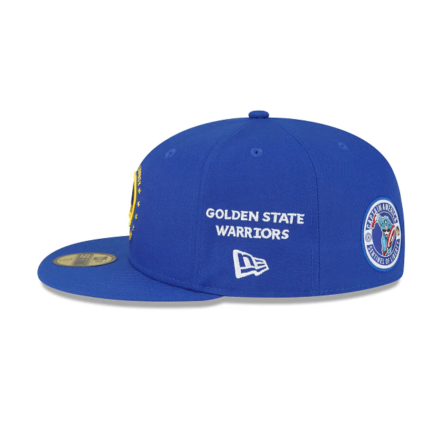 New Era Marvel X Golden State Warriors Blue 2023 59FIFTY Fitted Hat - Image 4