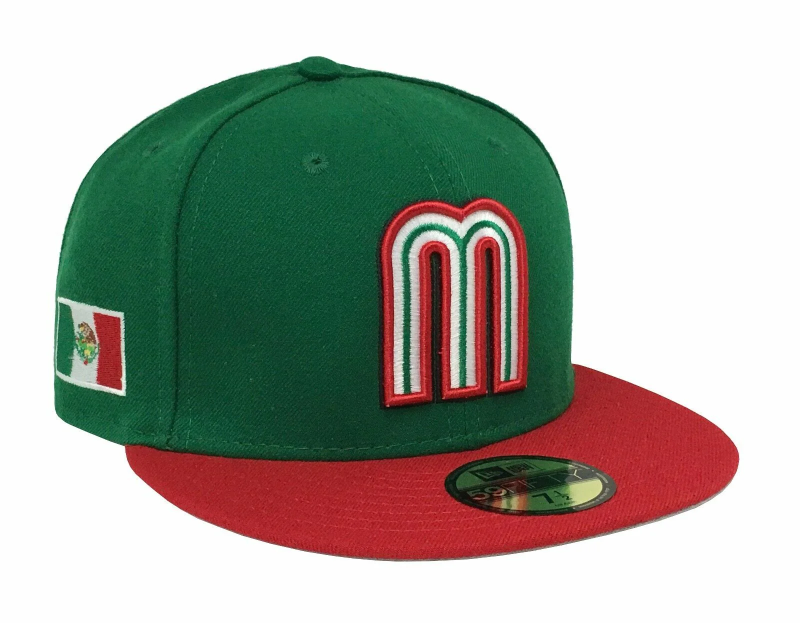 New Era Mexico World Baseball Green/Red 20017 59FIFTY Fitted Hat - Image 4