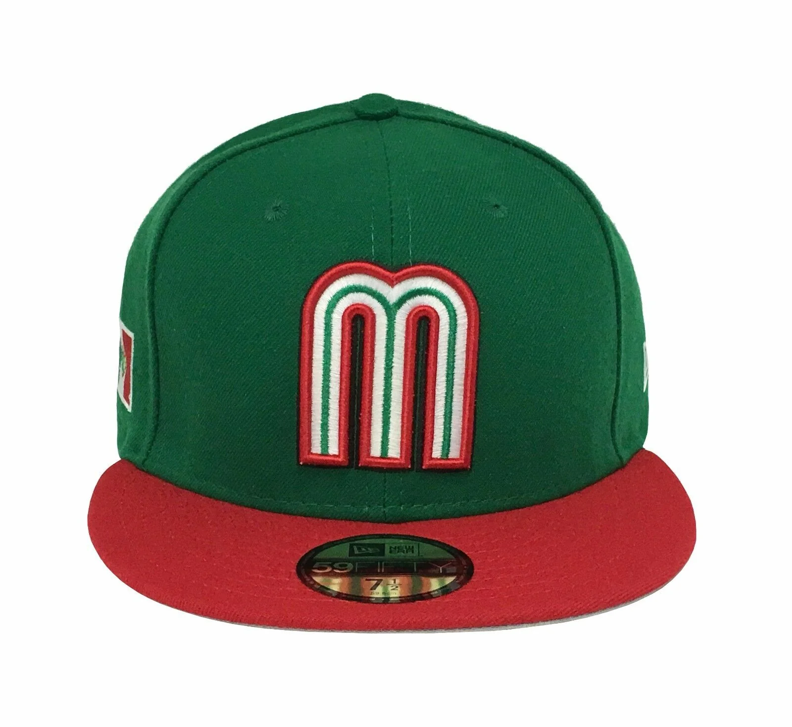 New Era Mexico World Baseball Green/Red 20017 59FIFTY Fitted Hat - Image 5
