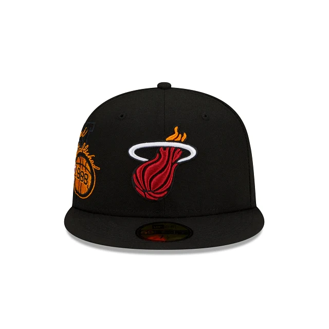 New Era Miami Heat Back Half 2022 59FIFTY Fitted Hat - Image 3