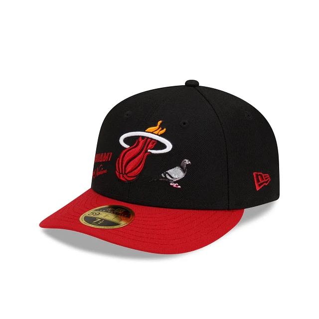 New Era Miami Heat x Staple 2022 Low Profile 59FIFTY Fitted Hat - Image 2