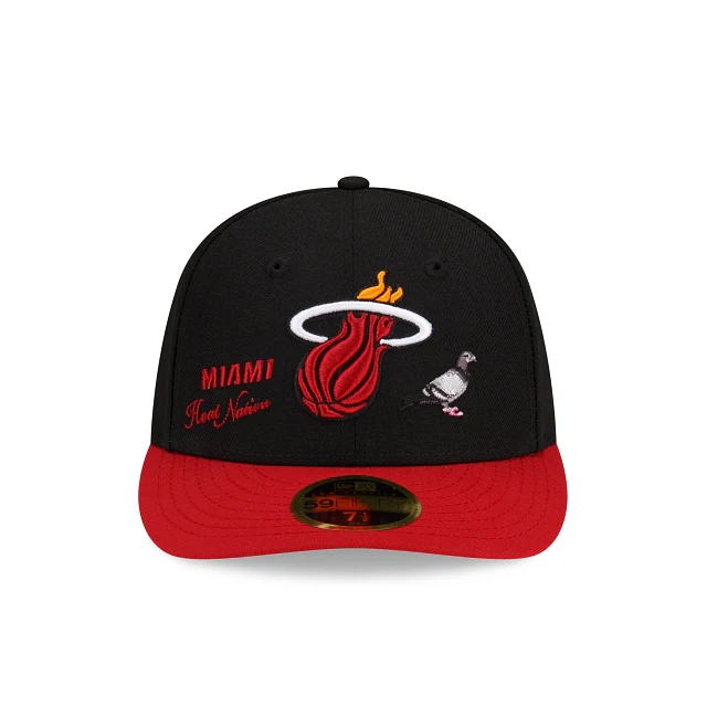 New Era Miami Heat x Staple 2022 Low Profile 59FIFTY Fitted Hat - Image 3