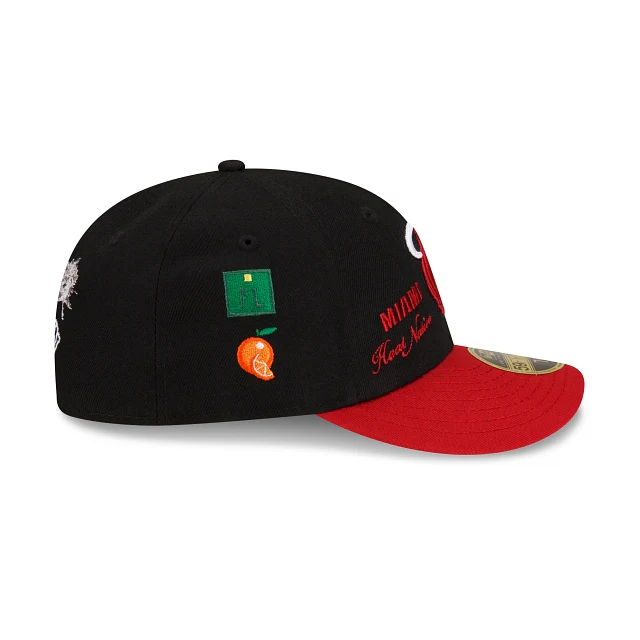 New Era Miami Heat x Staple 2022 Low Profile 59FIFTY Fitted Hat - Image 6