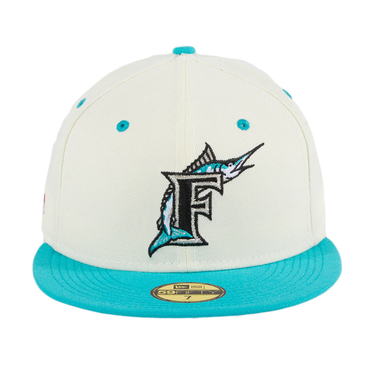 New Era Miami Marlins Chrome 2Tone 59FIFTY Fitted Hat - Image 2