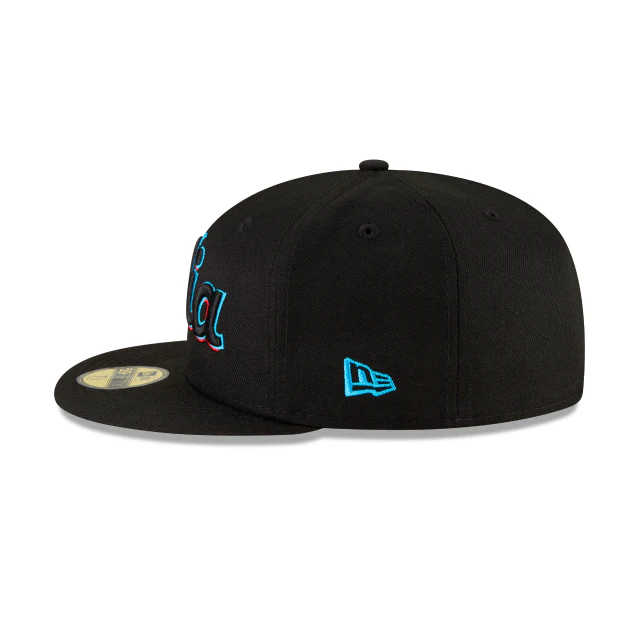 New Era Miami Marlins Ligature 59Fifty Fitted Hat - Image 5