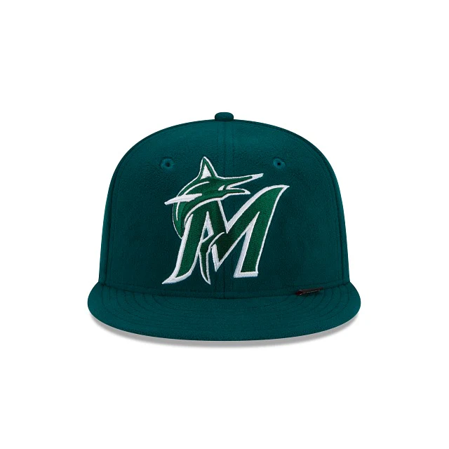 New Era Miami Marlins Polartec Wind Pro 59fifty Fitted Hat - Image 2
